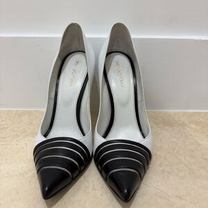 Sergio Rossi Black and White Pumps